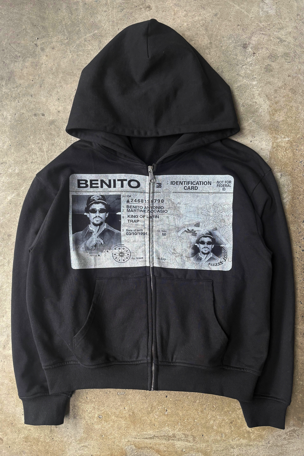 'benito' id zipup